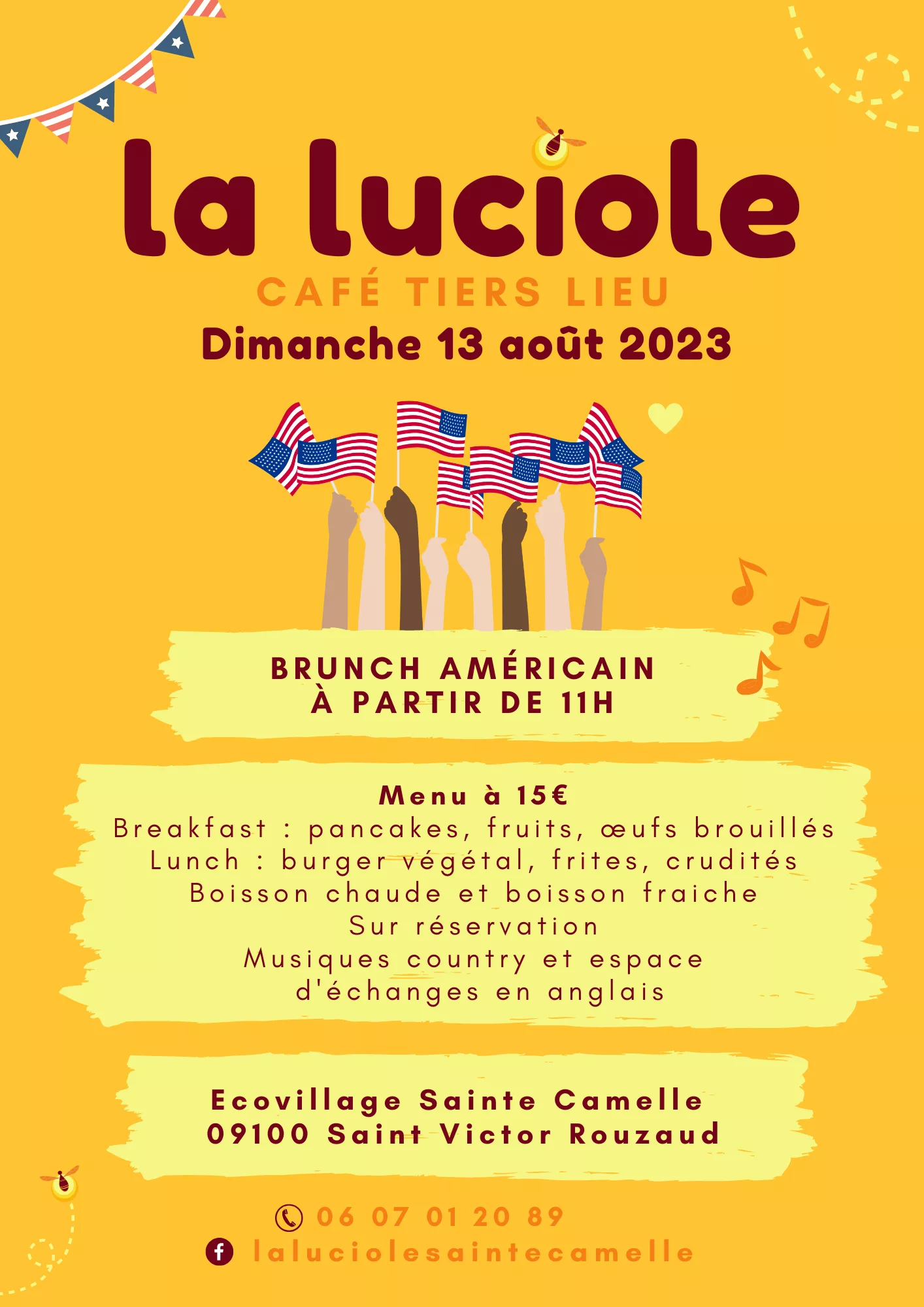 Flyer Brunch Americain