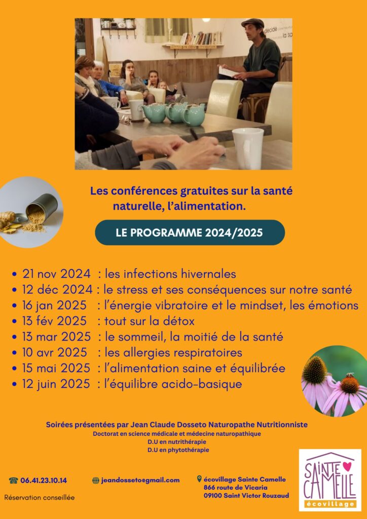 Programme 2024/2025 par Jean Claude Dosseto