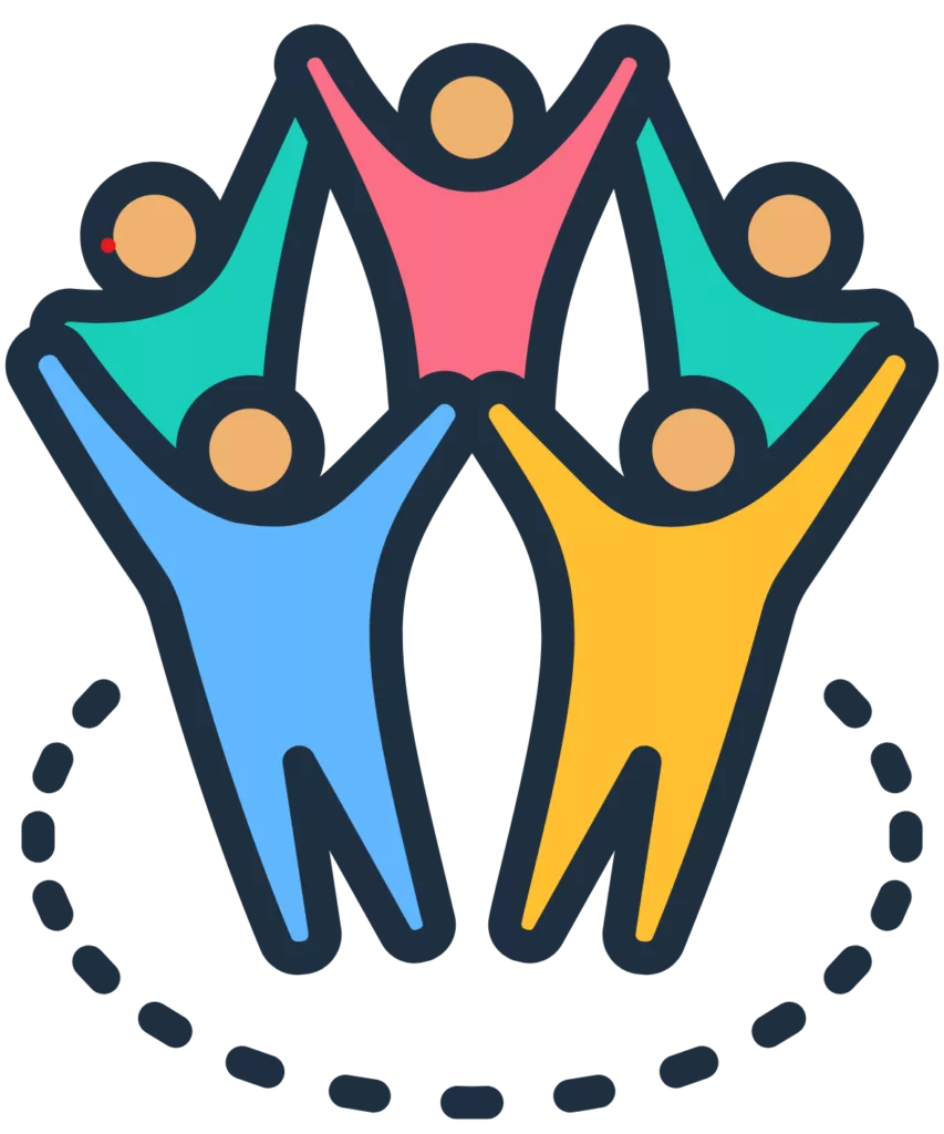 hommes cercle bras leves sans fond