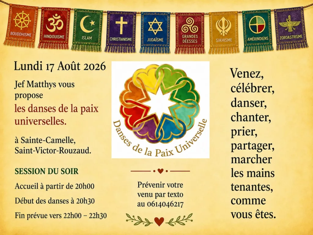 Danses de la Paix Universelle avec Jef Matthys